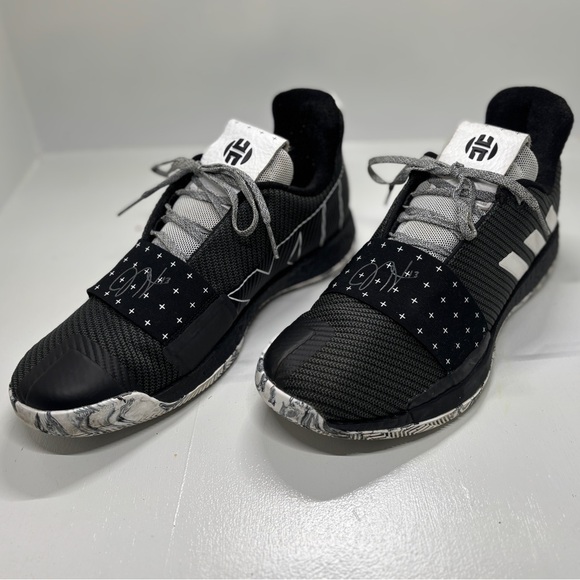 Adidas Harden Vol 3 Black and White Sneakers size 11.5 - Picture 1 of 10